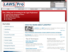 Tablet Screenshot of lawspro.com